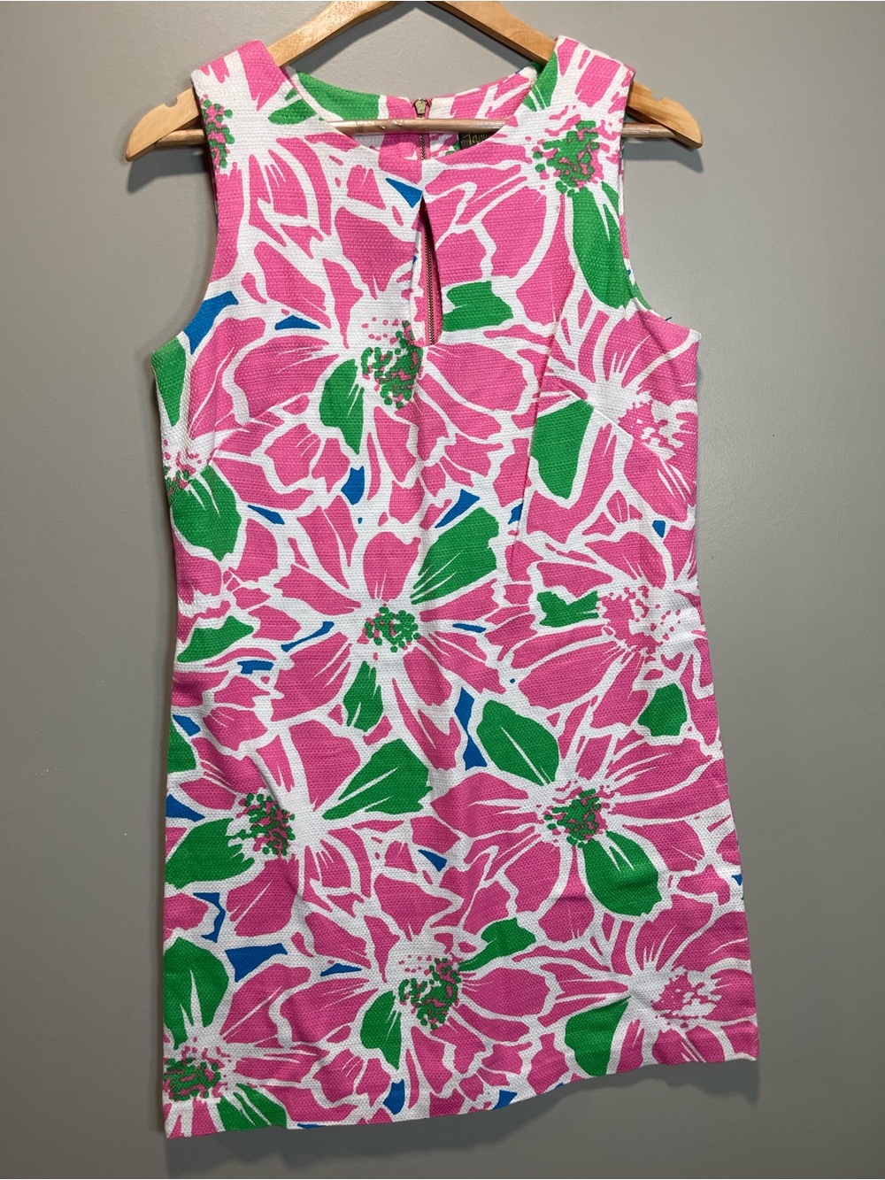 Taylor Pink & Green Floral Sleeveless Dress